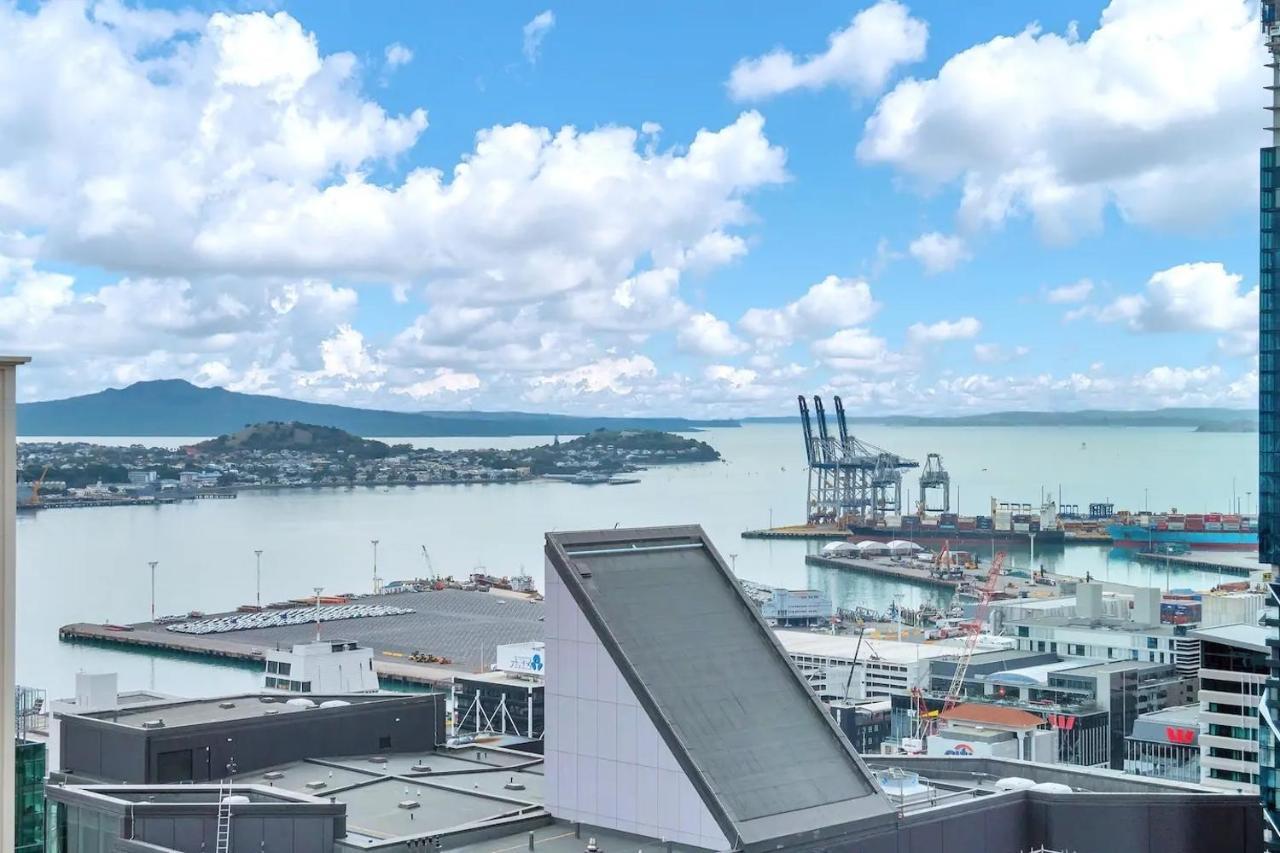 Amazing Harbour, Skytower And Rangitoto Views Apartment Auckland Bagian luar foto